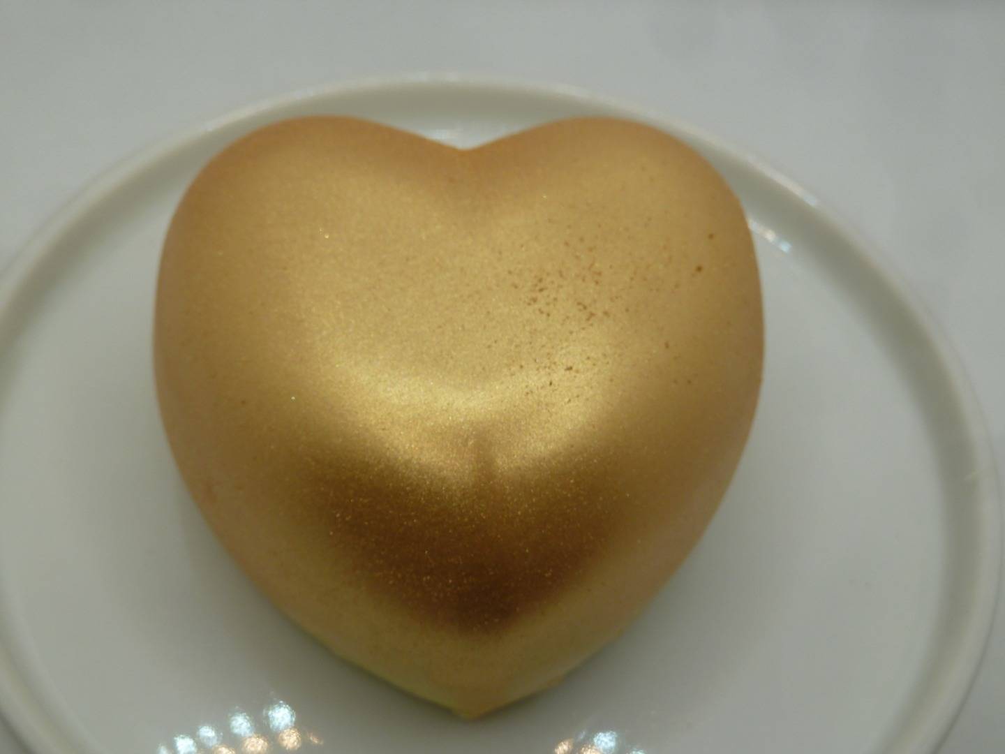 Blanc HCB  - Bombe pour Chocolat Chaud  coeur lustre antique gold or - Missys Gourmandises Douces - 02